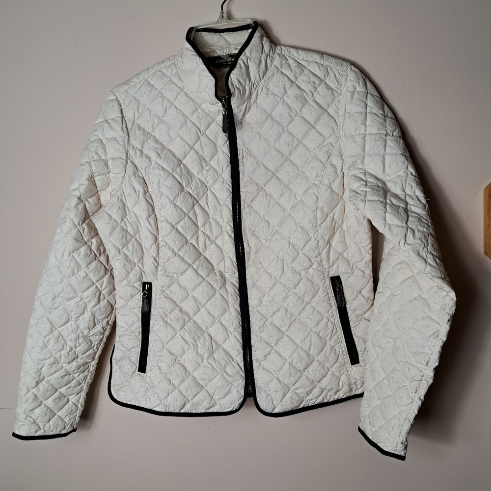 EDDIE BAUER Quilted Goose Down Women's Medium Jacket - READ DESCRIPTION!!